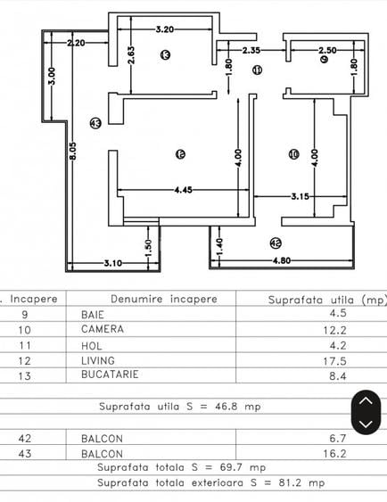 Apartament la MARE, decomandat cu bucatarie inchisa, luminos cu terasa Imensa - 10