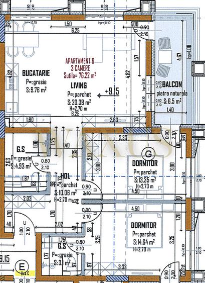 Apartamente semifinisate de 3 camere - bloc nou - parcare - Marasti - 2