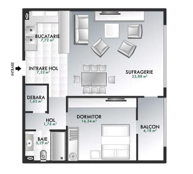 Emerald Residence - Apartament '70 mp + Parcare  Opțional - View spre Lacul Tei - 3