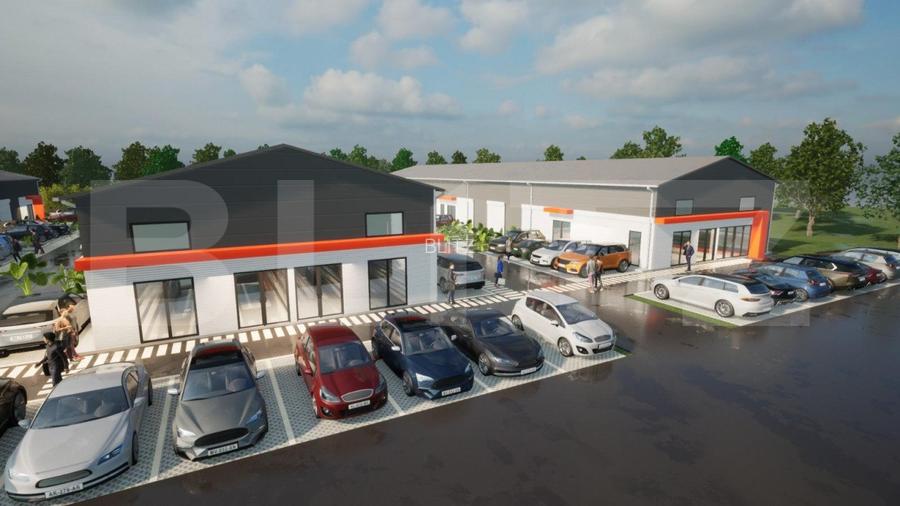 Hale noi pe parter sau P + 1, 1.755 mp utili, teren 4.000 mp, zona Ghercesti - 14