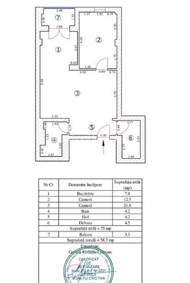 Apartament 2 camereBloc nouEtaj 1/6 - Mihai Viteazu - 10
