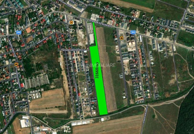 Teren intravilan 31668mp,acces din DJ -str 23 august - 3