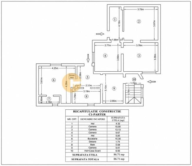 Casa Tatarasi, 4 camere, 137mp, curte cu garaj, libera! - 13