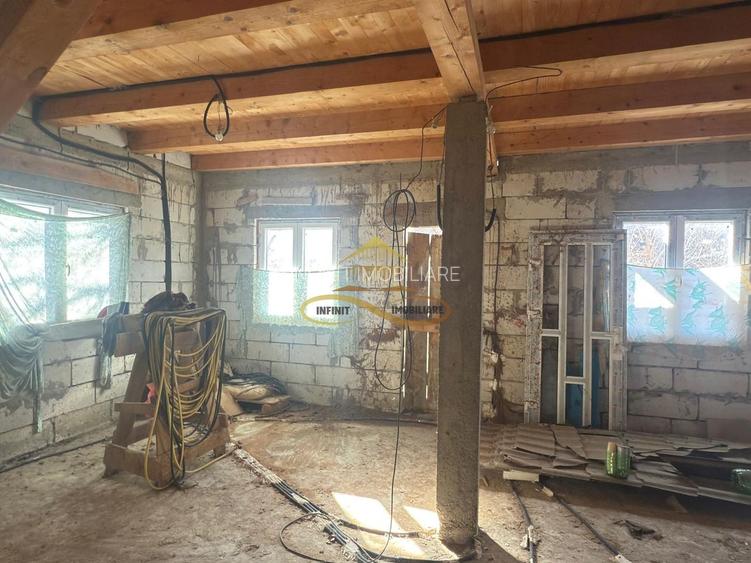 Casă P+M la roșu + teren 1.239 mp – Sărata (Bacău) – 74.900 € - 5