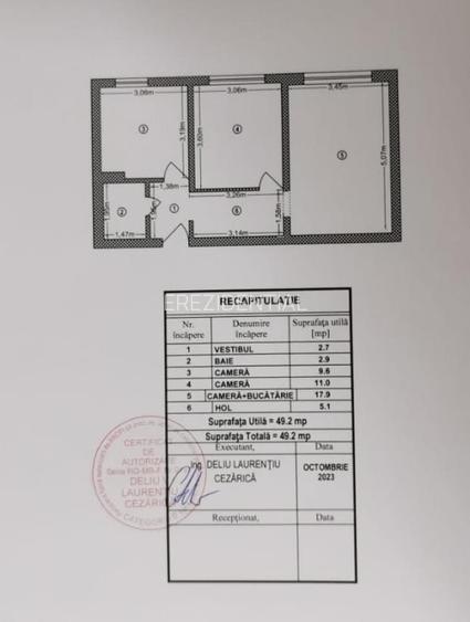 Apartament 2 camere transformat in 3 -centrala proprie-zona Politehnica - 8