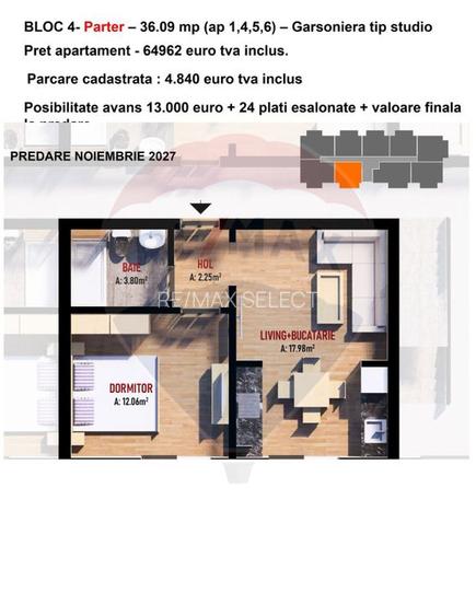 Vanzare apartamente noi - garsoniere tip studio, 2 si 3 camere Fundeni - 10