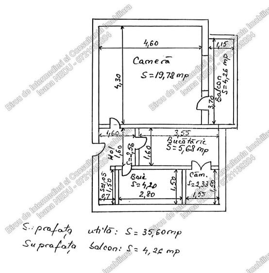 ⏩ Primo Garsoniera cu Balcon Bloc Apartamente 40m² Mobilata Utilata Izolata - 9