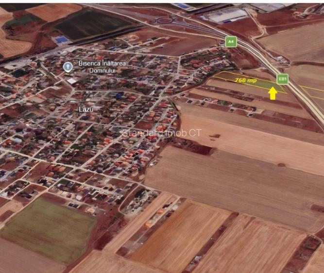 Teren 768 mp Lazu - langa A2 - 2