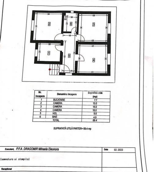 Casa individuala 4 camere 106 mp utili 450 teren liber Selimbar - 1