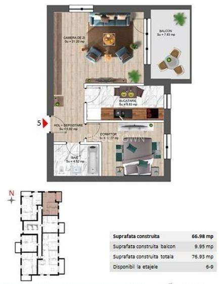 2 camere | Greenfield | Baneasa | Pipera | parcare inclusa - 20