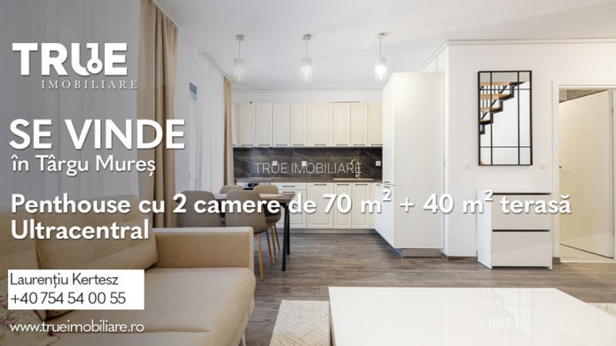 Penthouse 70m? + 40m? terasă - ultracentral, T&acirc;rgu Mureș! - 2