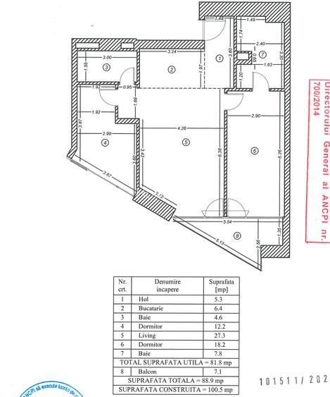 Apartament 3 camere - mobilat + parcare - One Verdi Park - 1