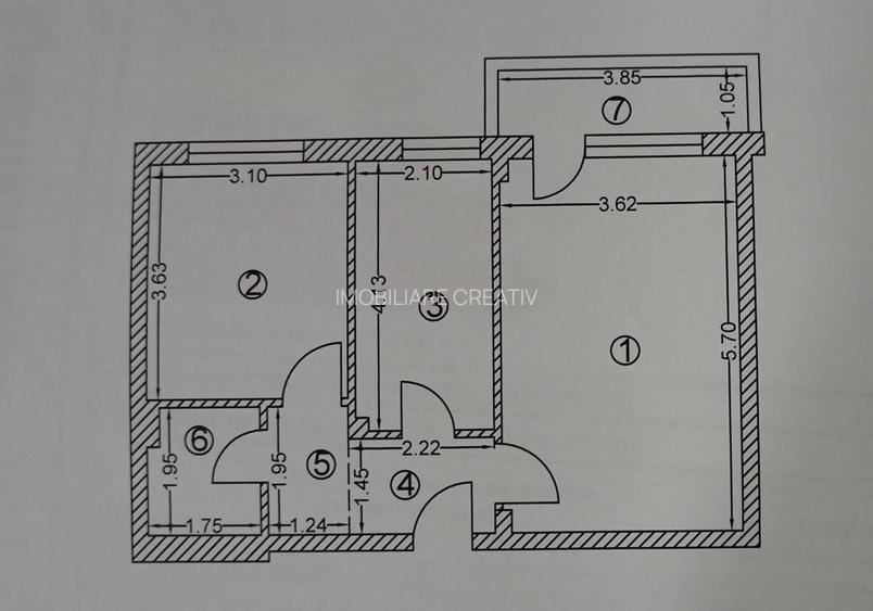 Apartament 2 camere de vanzare in Titan - 8