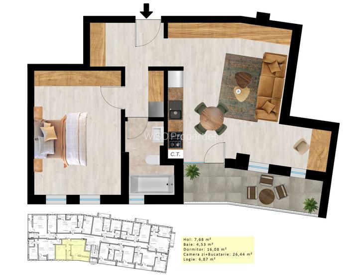 2 camere, predare 11.2026, zona Aradului central - 1