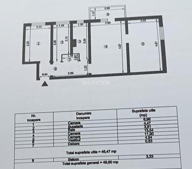 Apartament 3 camere Alexandru cel Bun - Minerva - 2