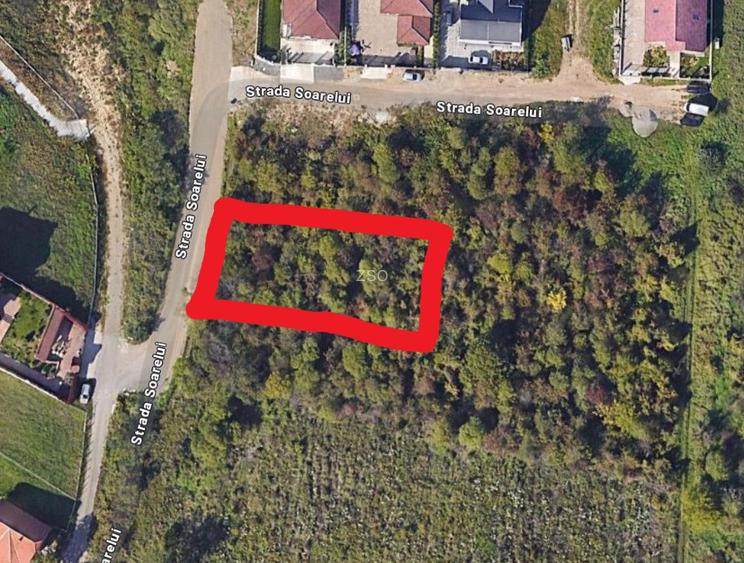 Teren intravilan, zona verde, 1250mp, str. Soarelui Oradea  - 2