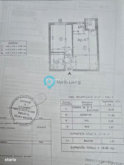 Apartament 2 Camere lângă STB – Militari Residence, Tineretului 37 - 7