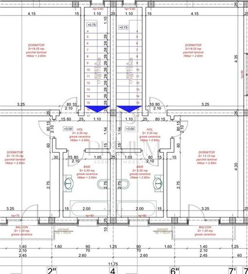 Duplex 4 camere - dormitor la parter - bucatarie inchisa - canalizare - 3