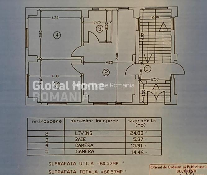 Apartament 3 camere 60MP | Bucurestii noi | Metrou Laminorului | - 16