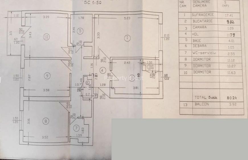 Apartament 4 camere centrala bloc 1983 reabilitat, Gorjului, Militari - 1