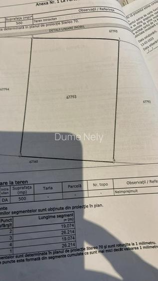 Vând teren intravilan în Cihei 500 mp front stradal 19 m cu PUD și PUZ - 5