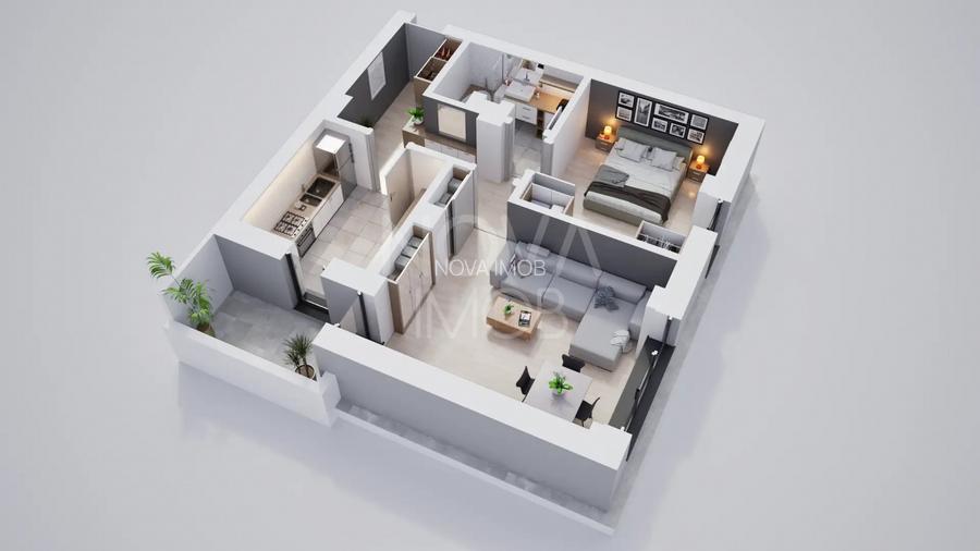 Apartament 2 camere, decomandat, ansamblu nou Calea Surii Mici - 7