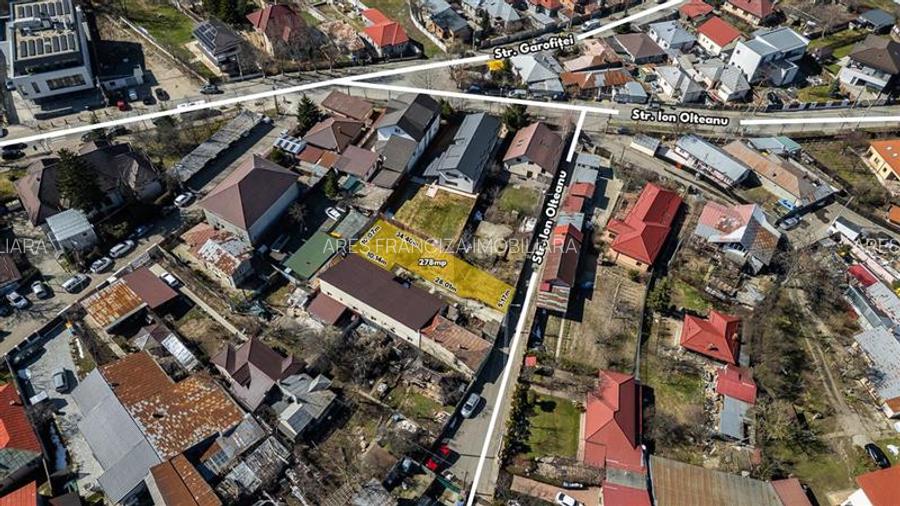 CHITILA,TEREN INTRAVILAN 278 MP,CASA DEMOLABILA,UTILITATI,ASFALT - 3