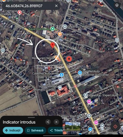 Teren 4,818 mp la strada principala in Gheraiesti Bacau - 4