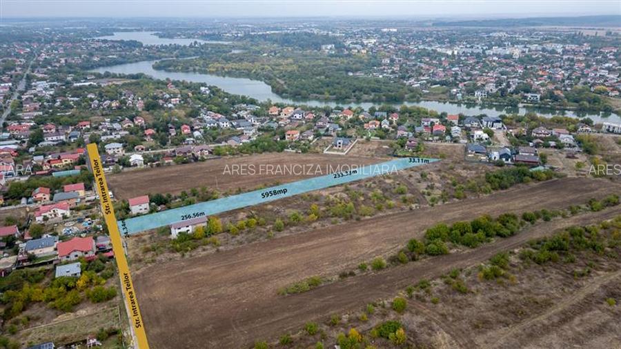 BUFTEA - FLAMANZENI,TEREN 5958 MP,DESCHIDERE 24 M,TOATE UTILITATILE - 3