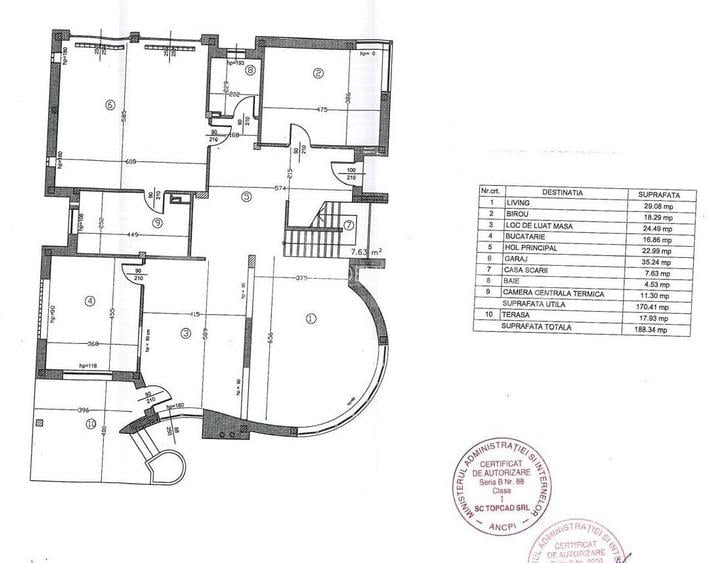Vila spatioasa, partial mobilata cu acces facil - 1