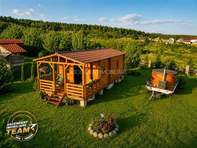 Teren intravilan 520 mp cu casuta din lemn,zona linistita,aproape de oras,Sancra - 11
