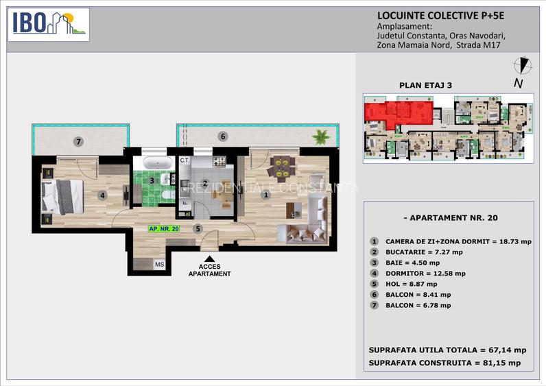Apartamente 2 camere - Mamaia Nord / Sat - 7