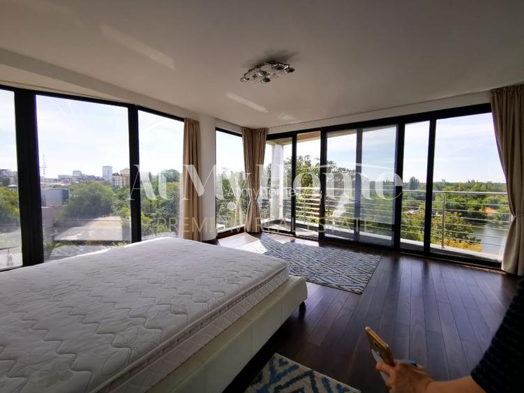 Duplex Spectaculos cu 5 camere, vedere libera Herastrau, mobilat modern, parcare - 8