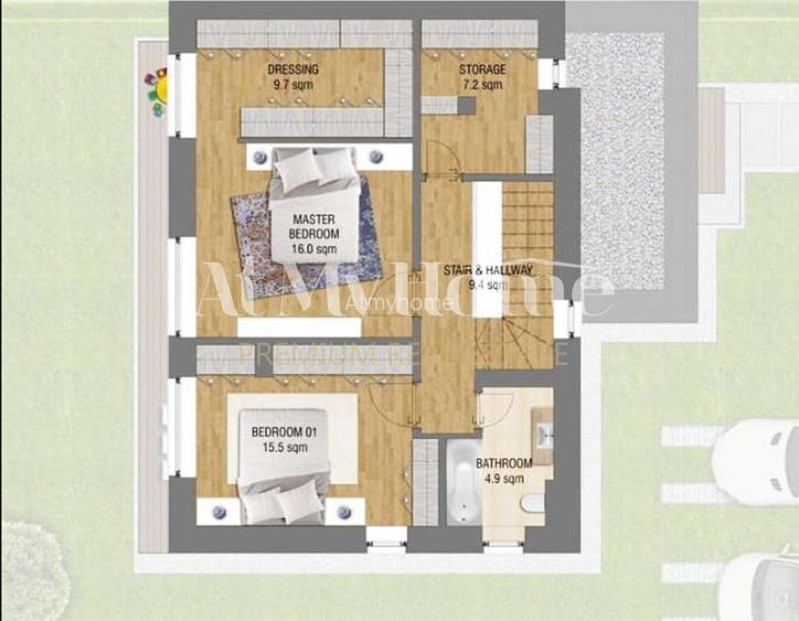 Vila superba cu 4 camere, Amber Gardens, mobilata, utilata, gradina, 2 parcari - 2