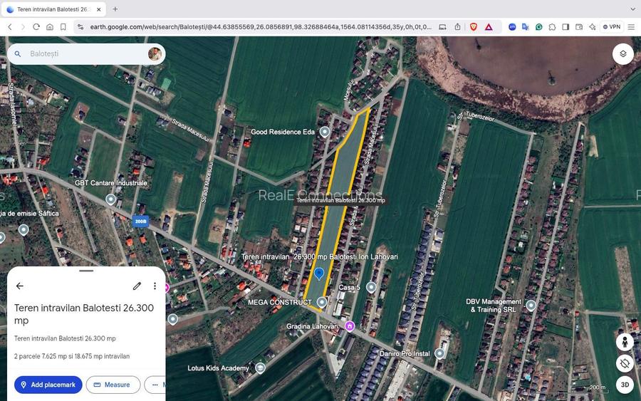 Teren intravilan 26.300 mp Saftica Balotesti - PUZ în lucru - 13
