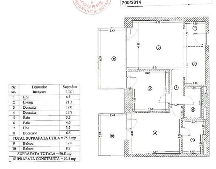Apartament premium 3 camere | 13mp terasa - 1