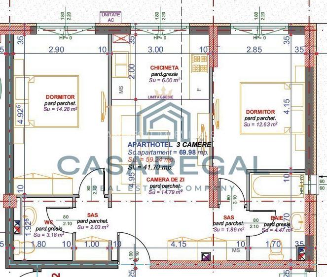 Apartament 3 camere -parter- bloc nou exclusivist zona centrala Oradea - 4