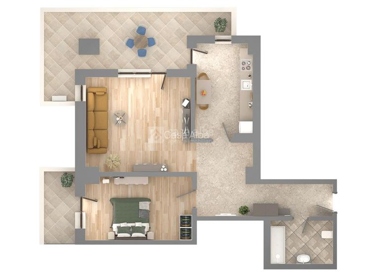 Apartament 2 camere, bloc nou, Podu Ros, intabulat - 9