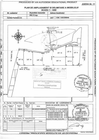 592 mp | Teren liber | Ideal locuinta | Zona pazita - 1