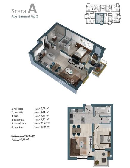 Liniște și acces controlat:Apartament 2 Camere în Ansamblul Alexandrescu5 Mehala - 8