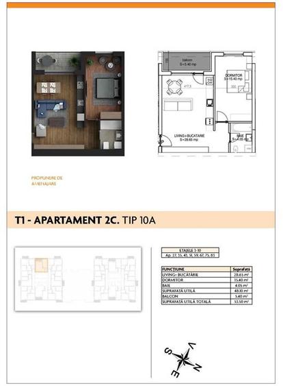 Aparatorii Patriei - Apartament 2 camere - 5