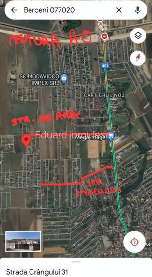 Teren Comuna Berceni 489mp intravilan - 2