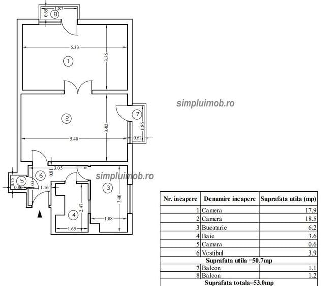 2 camere de renovat Giurgiului - 1