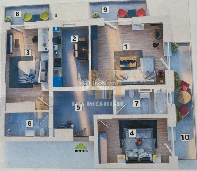 Apartament 3 camere dcomandat Subcetate City Sanpetru Brasov - 10