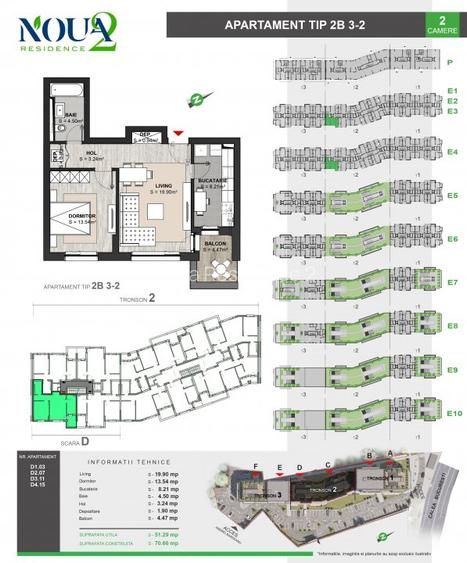 Apartament cu 2 camere finalizat, Noua Residence 2, Calea Bucuresti nr.254 - 5