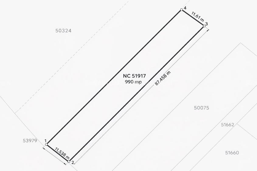 Teren intravilan 990 mp – Curteni, toate utilitatile - 4