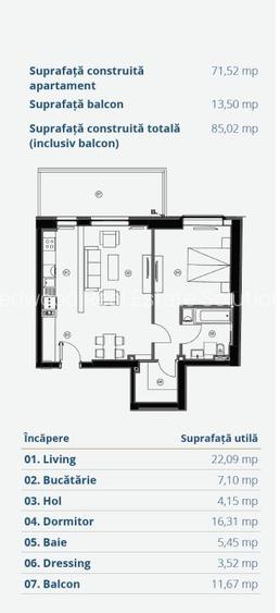 Apartament 2 camere, Promenada Mall - Floreasca - Dimitrie Pompeiu Vedere unica - 1