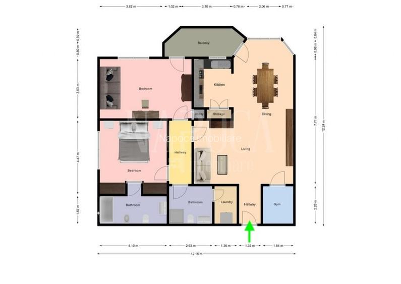 Apartament 3 camere de vanzare in Europa, Cluj Napoca - 8