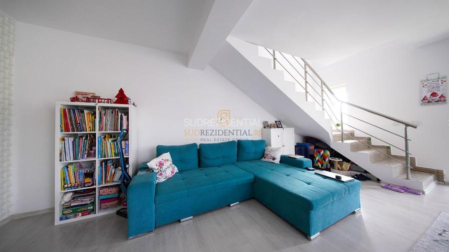 Duplex modern 4 camere + mansardă, complet mobilat – Comuna Berceni - 6