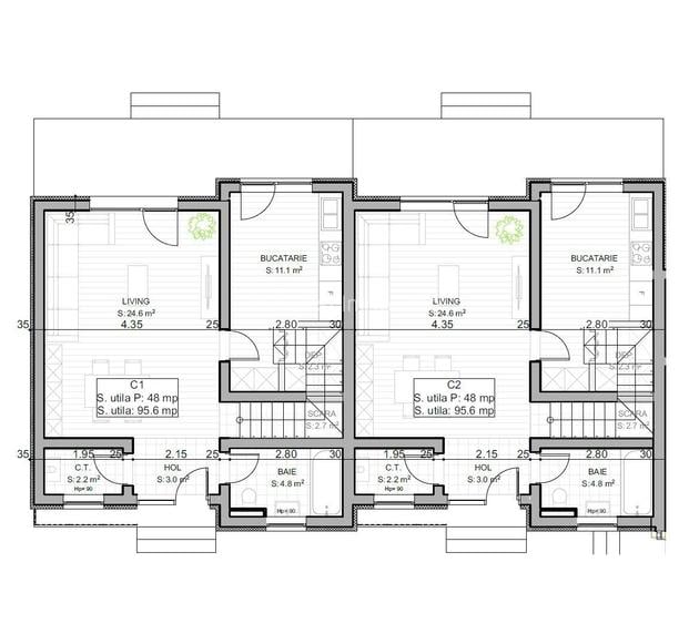 Braytim | Case insiruite | 4 camere | Strazi asfaltate | Comision 0% - 19